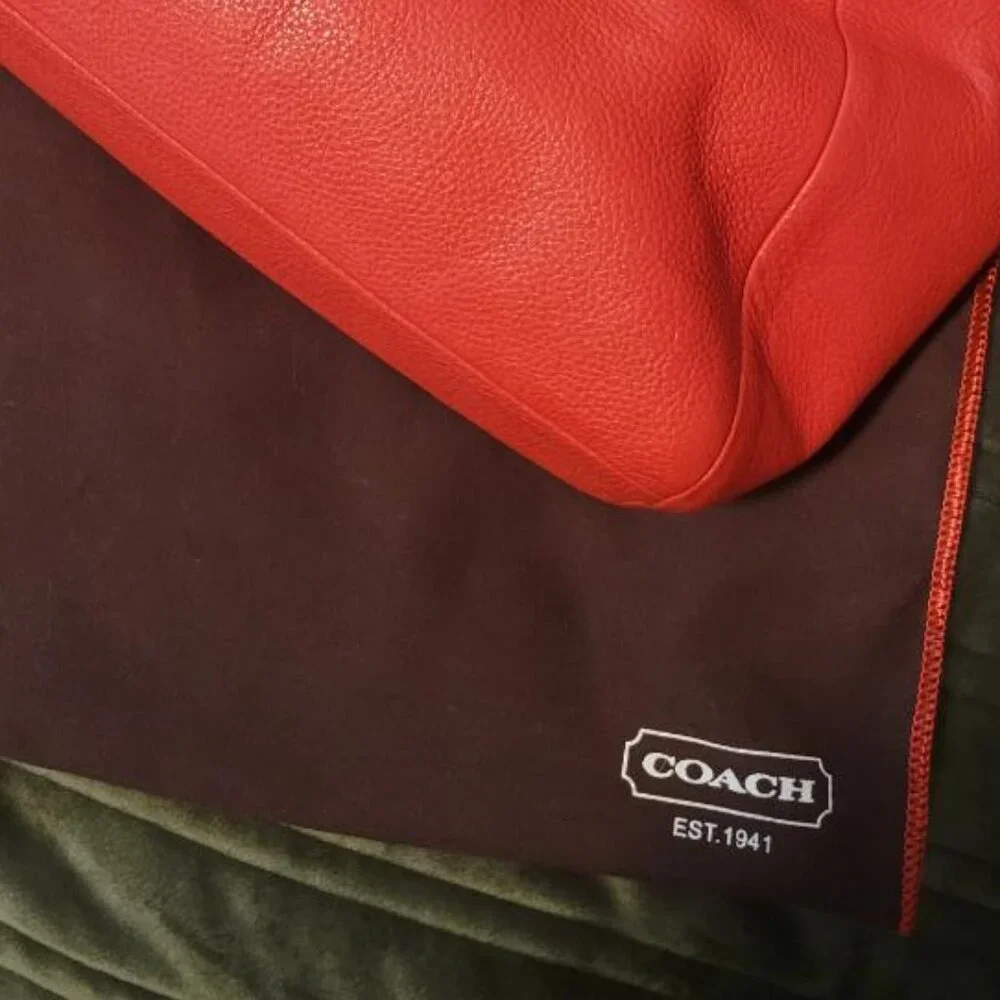 Coach Kelsey Satchel Tangerine|Orange Pebbled Leather with Dustbag - Picture 13 of 13